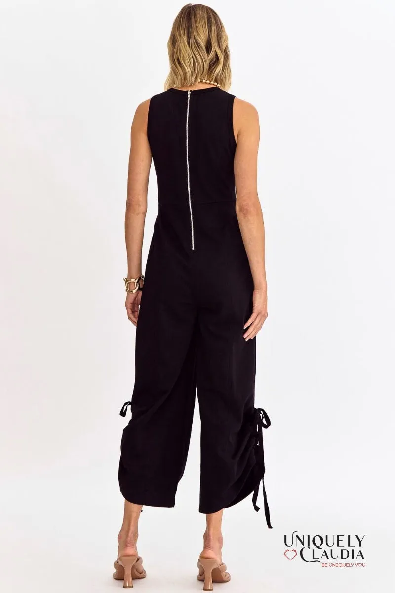 Yara Round Neck Sleeveless Jumpsuit