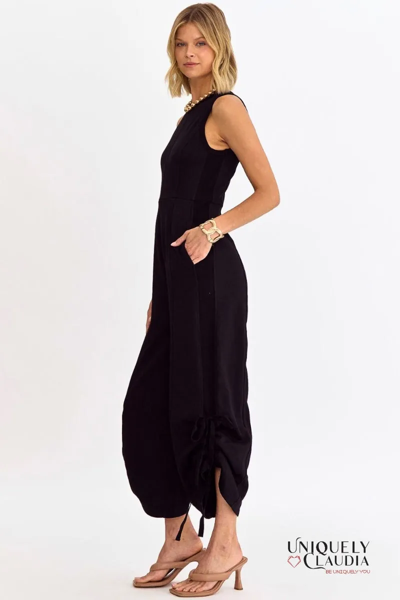 Yara Round Neck Sleeveless Jumpsuit