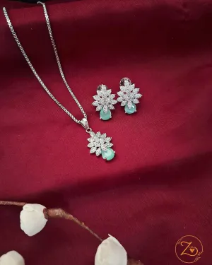 Zevarly Megha AD Pendant Set GJ