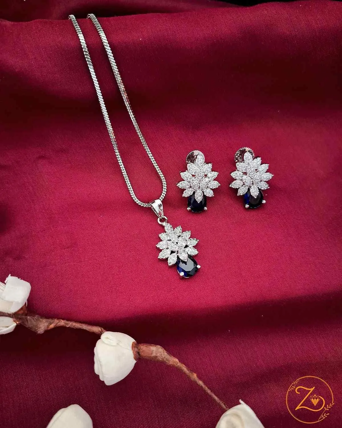 Zevarly Megha AD Pendant Set GJ