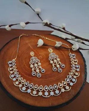 Zevarly Rohni Cz Necklace Set