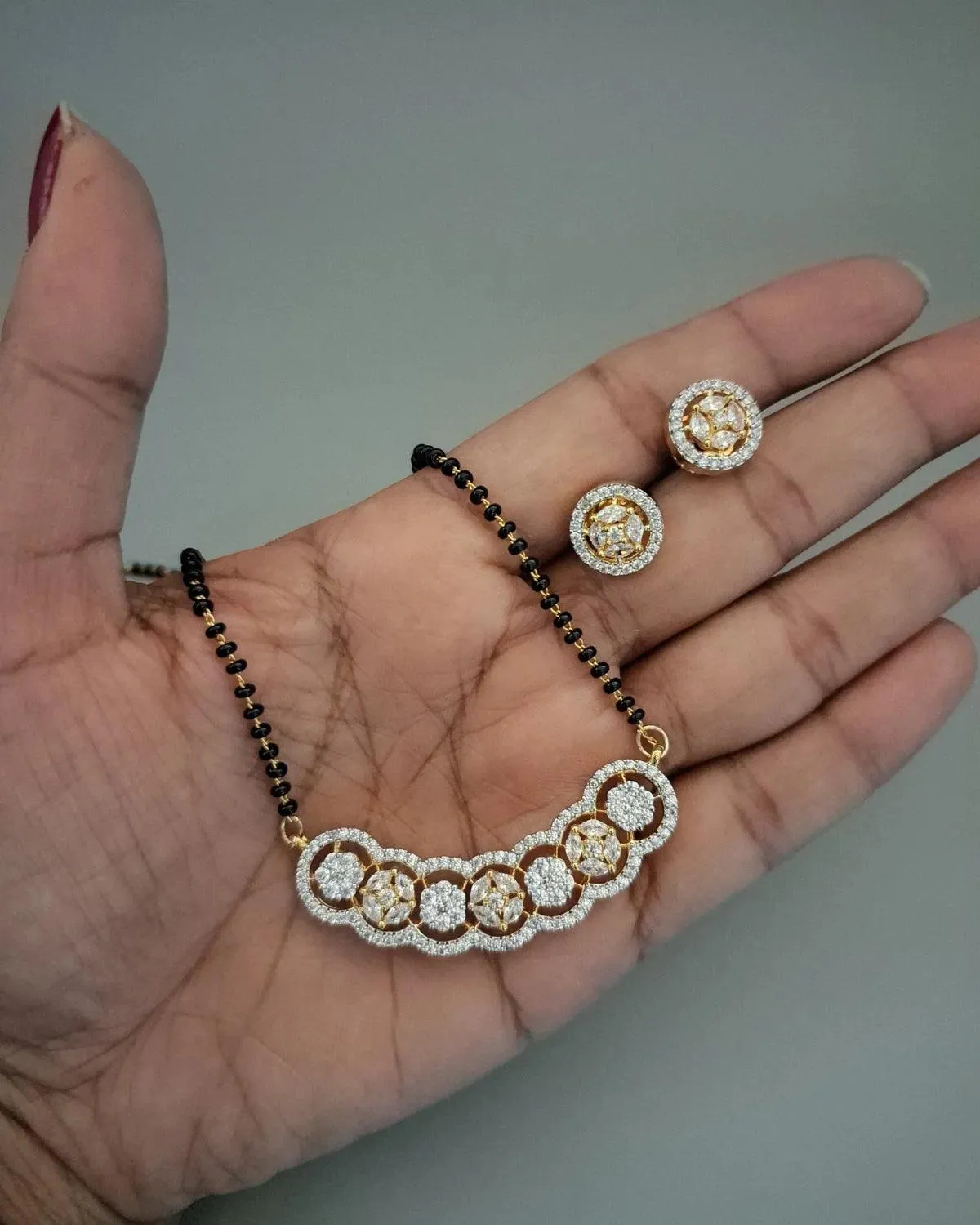 Zevarly Trishaangini Designer Mangalsutra Set
