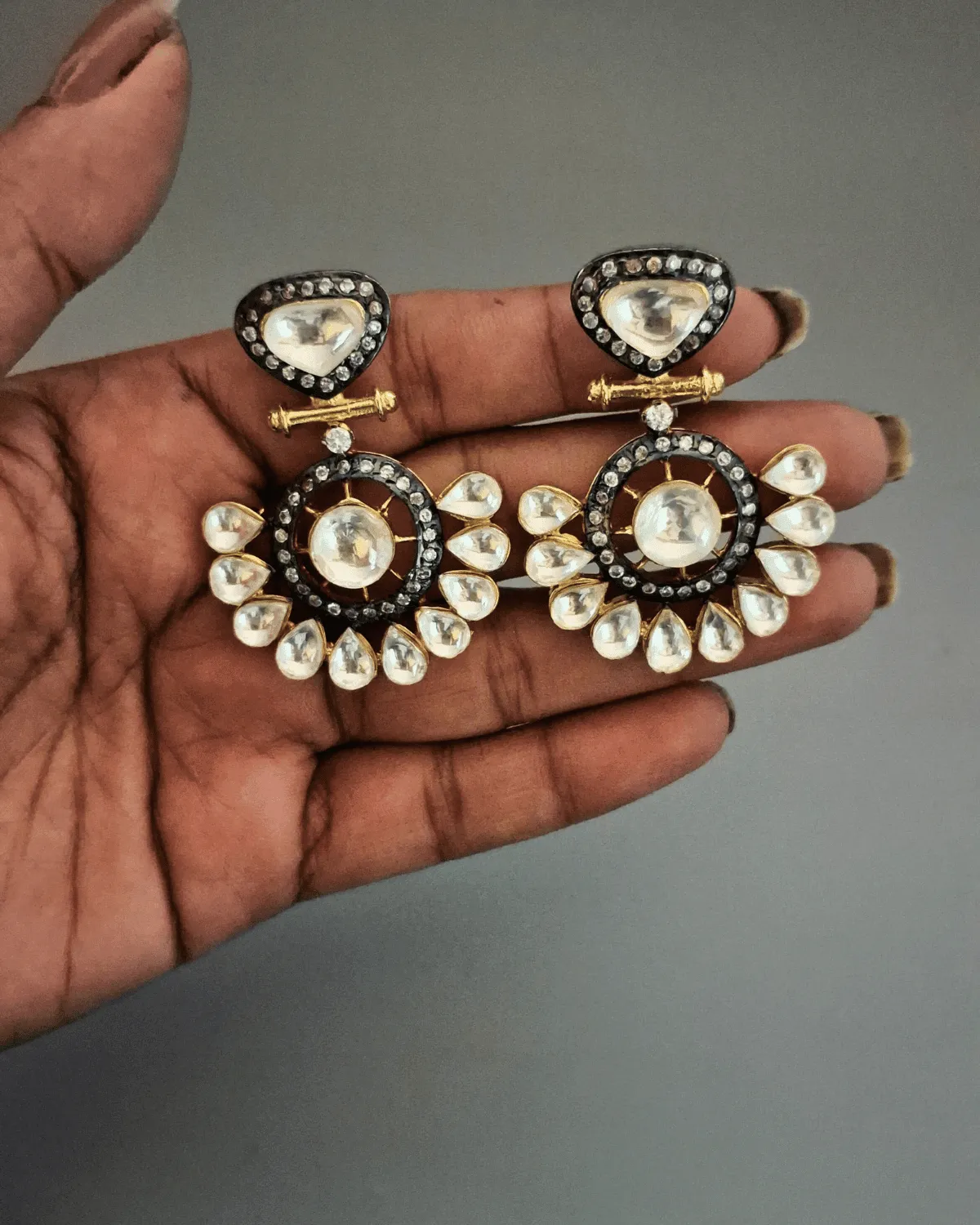 Zevarly Victorian Antique Chandbali